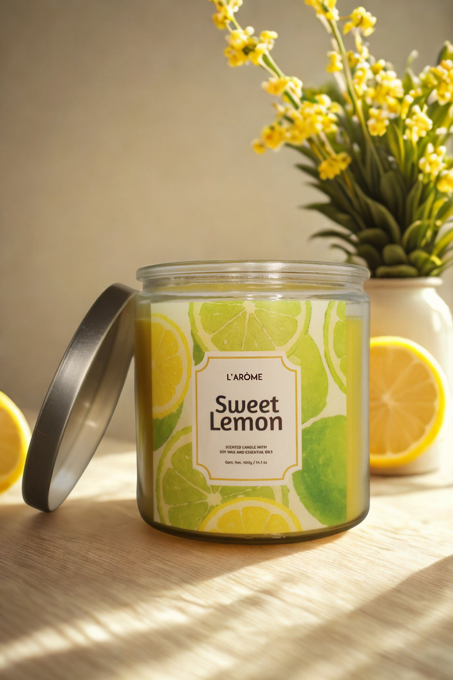 Vela aromática L'arôme - Sweet Lemon